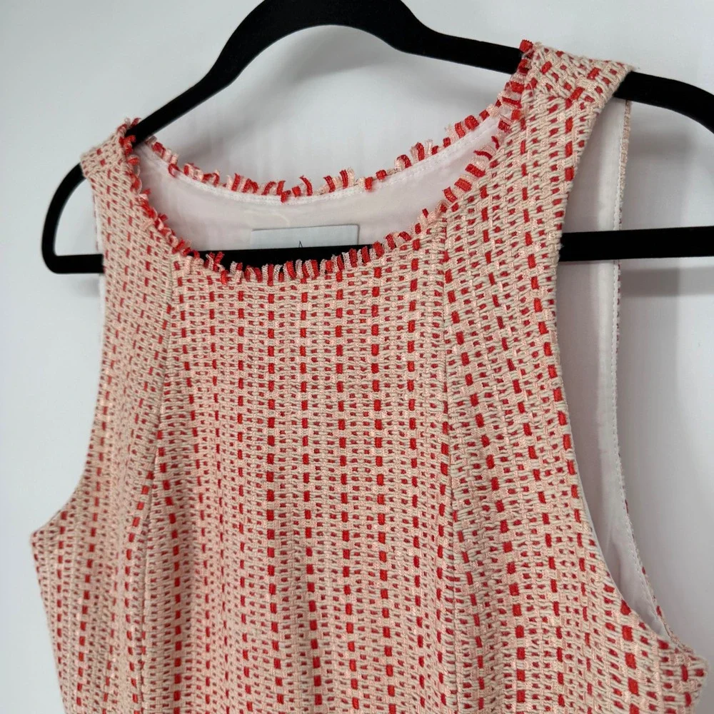 PEARL BY LELA ROSE SPRING TWEED TIERED DRESS FIT &‎ FLARE COQUETTE PREPPY SIZE 4